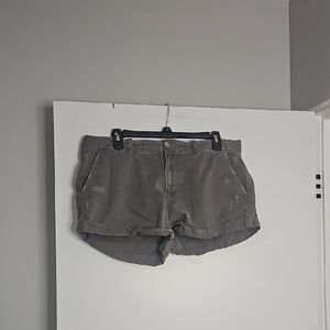 Abercrombie & Fitch Women's Charcoal Cargo Shorts
